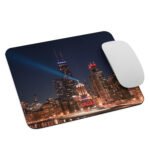 Chicago Lake Shore Drive Night Skyline Enhanced Matt Paper Poster