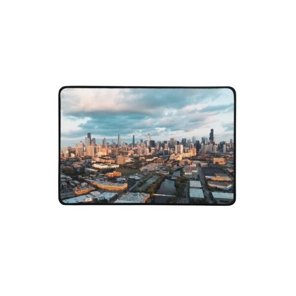 Chicago Golden Hour Skyline Desk Mat