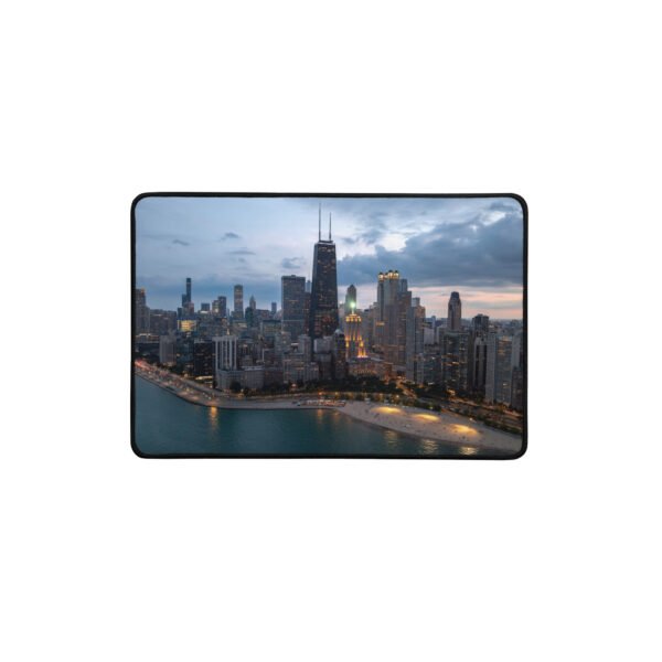 Chicago Evening Skyline Desk Mat