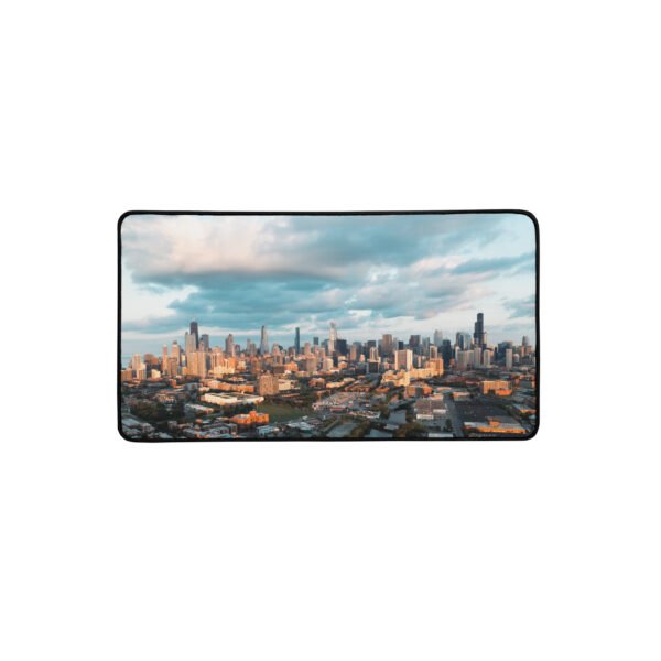 Chicago Golden Hour Skyline Desk Mat