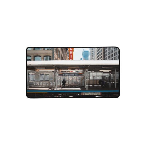 Chicago State/Lake Station Desk Mat