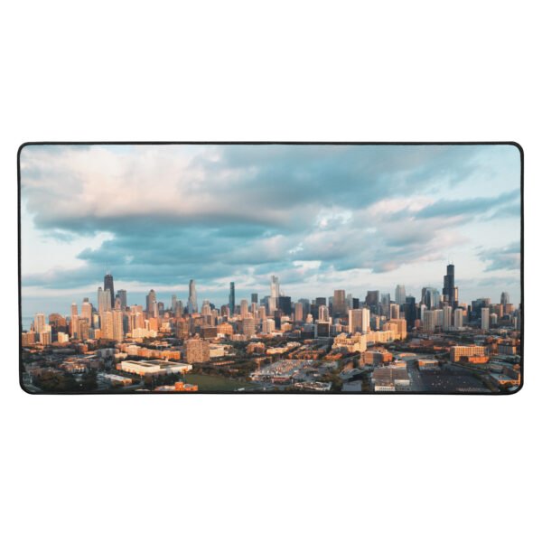 Chicago Golden Hour Skyline Desk Mat