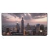 Chicago Twilight Skyline Desk Mat