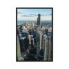 Chicago Skyline Heights Framed Canvas