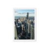 Chicago Skyline Heights Framed Canvas