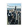 Chicago Skyline Heights Framed Canvas