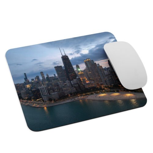 Chicago Evening Skyline Mouse pad