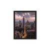 Chicago Twilight Skyline Framed Canvas