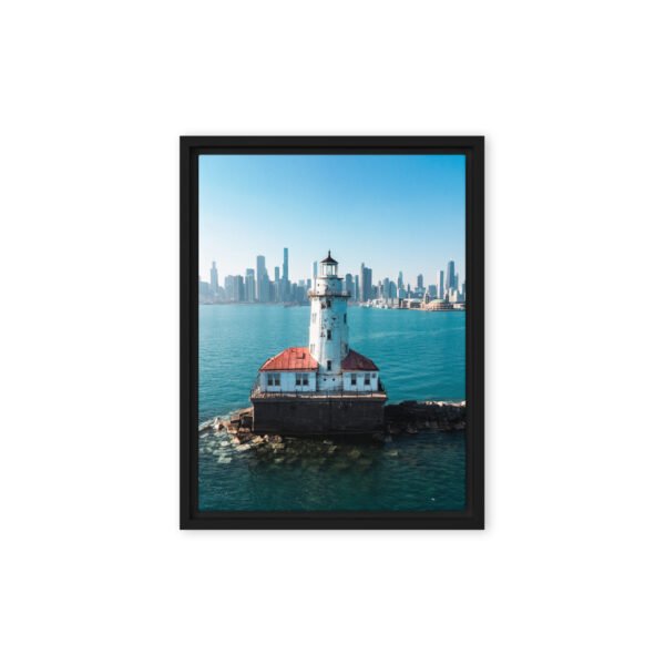 Chicago Harbor Lighthouse Framed Canvas