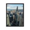 Chicago Skyline Heights Framed Canvas