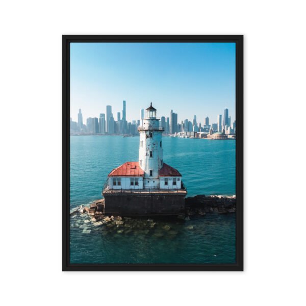 Chicago Harbor Lighthouse Framed Canvas