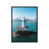 Chicago Harbor Lighthouse Framed Canvas