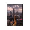 Chicago Twilight Skyline Framed Canvas