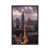 Chicago Twilight Skyline Framed Canvas