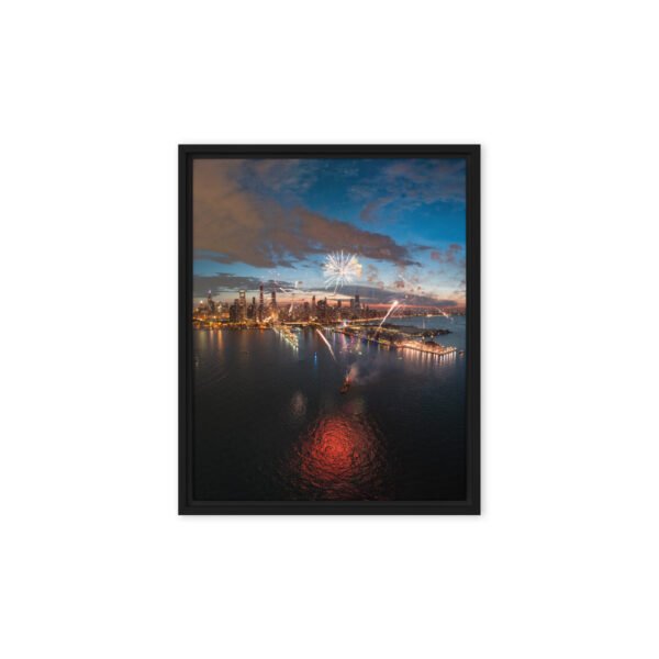 framed-canvas-in-black-8x10-front-691b38803b535.jpg Chicago Fireworks Night Framed Canvas