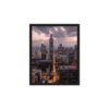 Chicago Twilight Skyline Framed Canvas