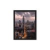 Chicago Twilight Skyline Framed Canvas