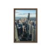 Chicago Skyline Heights Framed Canvas
