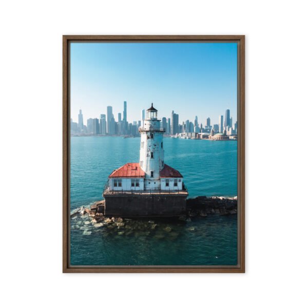 Chicago Harbor Lighthouse Framed Canvas
