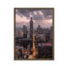 Chicago Twilight Skyline Framed Canvas