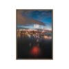 Chicago Fireworks Night Framed Canvas