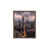 Chicago Twilight Skyline Framed Canvas