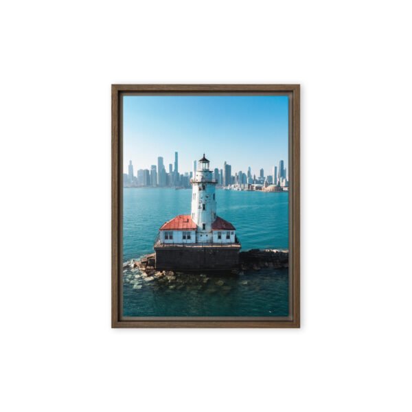 Chicago Harbor Lighthouse Framed Canvas