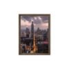Chicago Twilight Skyline Framed Canvas