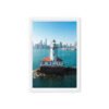 Chicago Harbor Lighthouse Framed Canvas