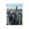 Chicago Skyline Heights Framed Canvas