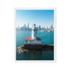 Chicago Harbor Lighthouse Framed Canvas