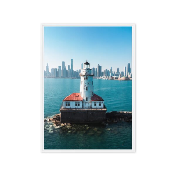 Chicago Harbor Lighthouse Framed Canvas