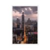 Chicago Twilight Skyline Framed Canvas