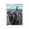 Chicago Skyline Heights Framed Canvas
