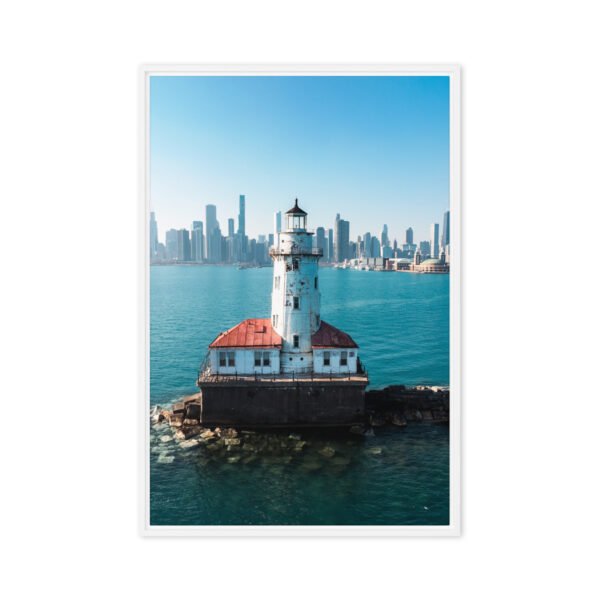 Chicago Harbor Lighthouse Framed Canvas