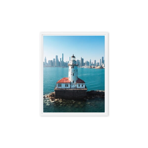 Chicago Harbor Lighthouse Framed Canvas