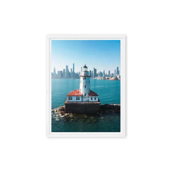 Chicago Harbor Lighthouse Framed Canvas