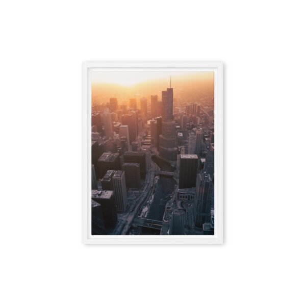 Chicago Golden Dawn Framed Canvas