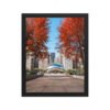 Chicago Autumn Cloud Gate Day Enhanced Matte Paper Framed Poster