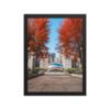 Chicago Autumn Cloud Gate Day Enhanced Matte Paper Framed Poster