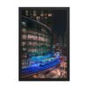 Chicago Neon L Train Night Enhanced Matte Paper Framed Poster