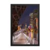 Chicago Riverwalk Nights Enhanced Matte Paper Framed Poster