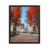 Chicago Autumn Cloud Gate Day Enhanced Matte Paper Framed Poster