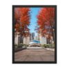 Chicago Autumn Cloud Gate Day Enhanced Matte Paper Framed Poster