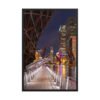 Chicago Riverwalk Nights Enhanced Matte Paper Framed Poster
