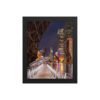 Chicago Riverwalk Nights Enhanced Matte Paper Framed Poster