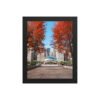 Chicago Autumn Cloud Gate Day Enhanced Matte Paper Framed Poster