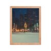 Chicago Winter Christmas Tree Night Enhanced Matte Paper Framed Poster