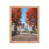 Chicago Autumn Cloud Gate Day Enhanced Matte Paper Framed Poster