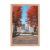 Chicago Autumn Cloud Gate Day Enhanced Matte Paper Framed Poster